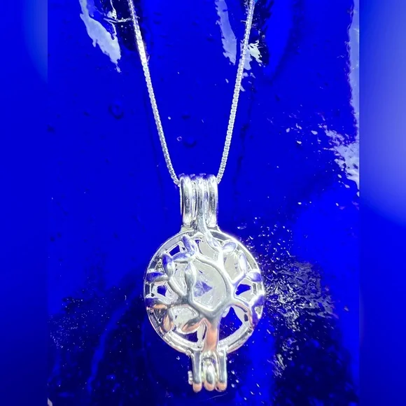 Tree of Life Phenakite /Phenacite locket - Picture 1 of 15